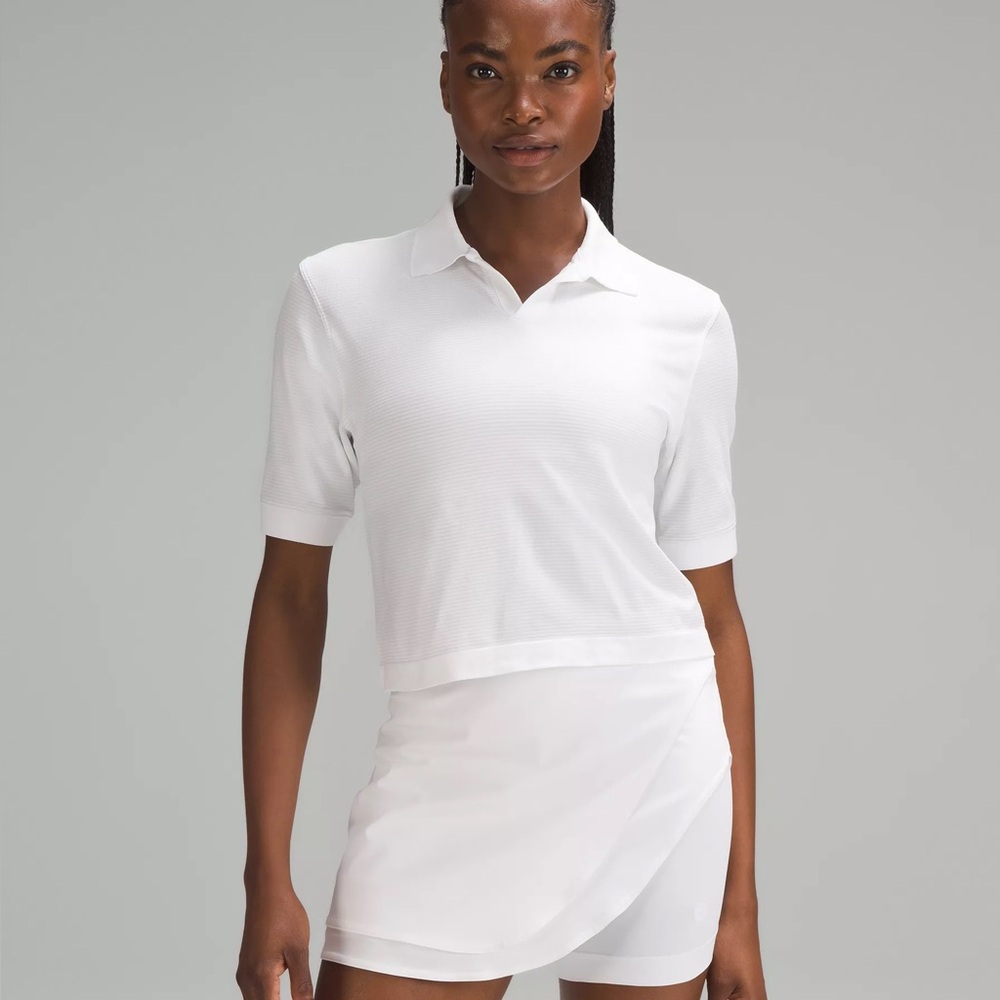 Lululemon Swiftly Tech Relaxed-Fit Polo Shirt- Size 12- White